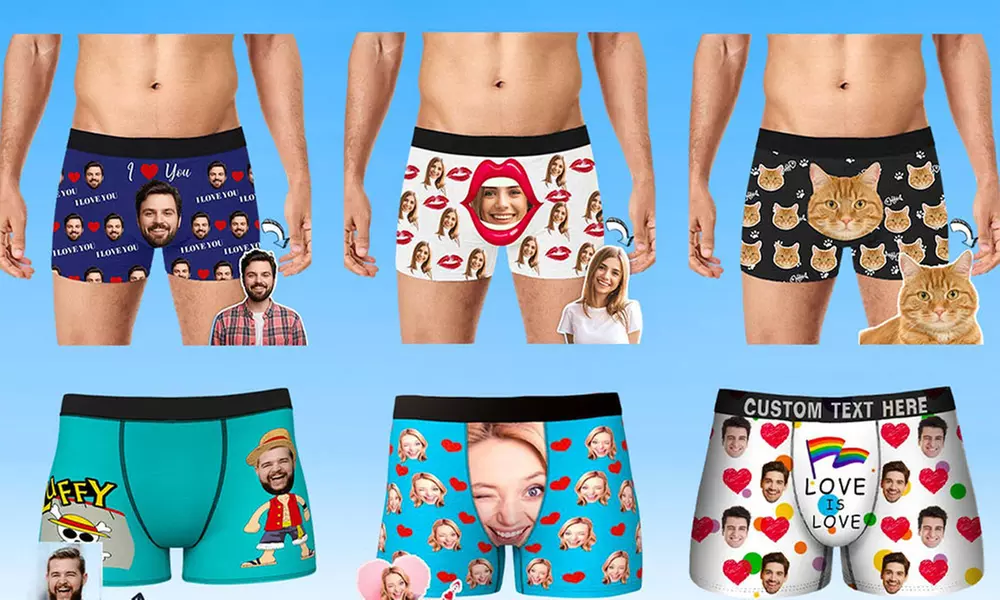 Personalisierbare Foto-Unterwäsche für Männer oder Frauen