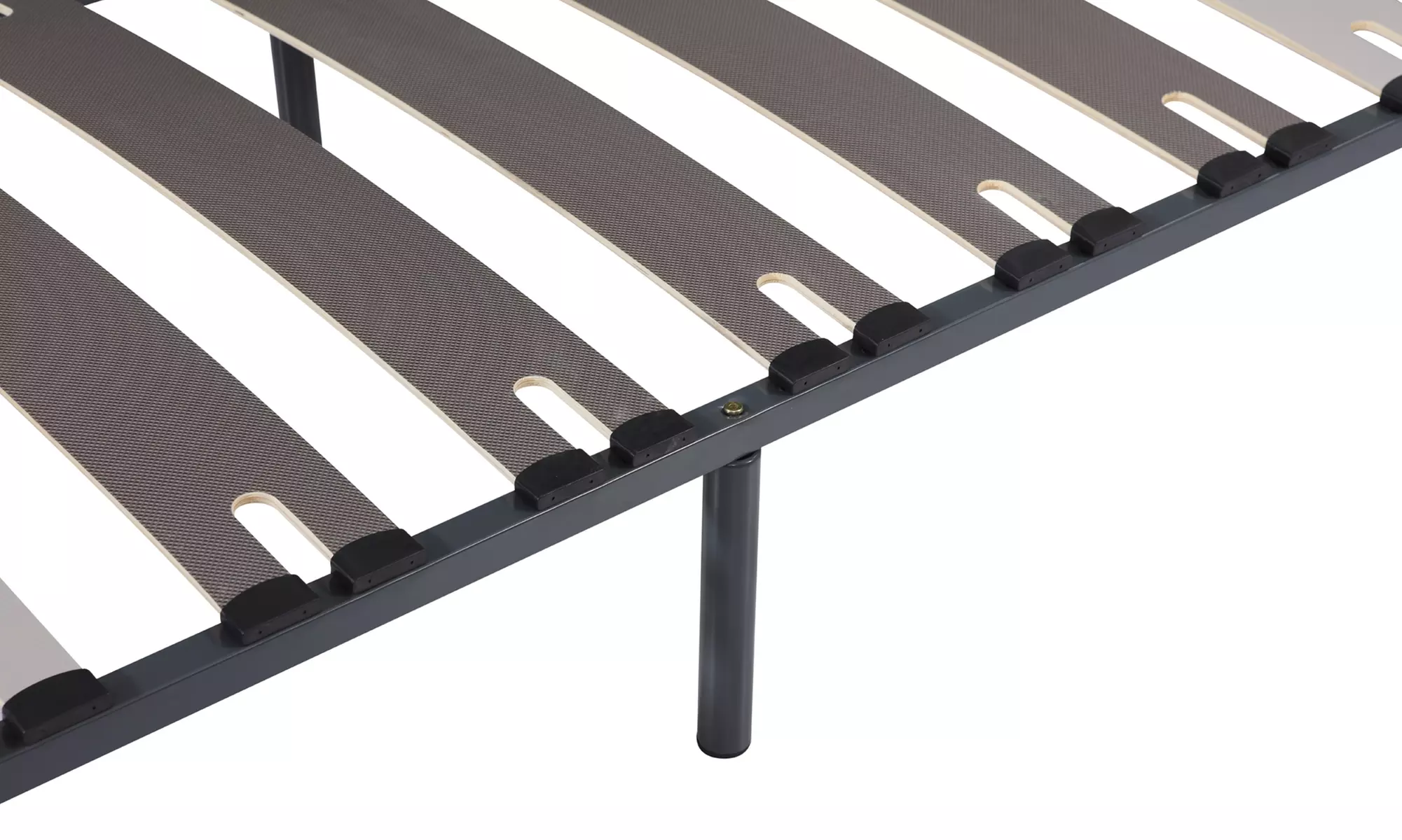 Sommier orthopédique à larges lattes, pieds inclus