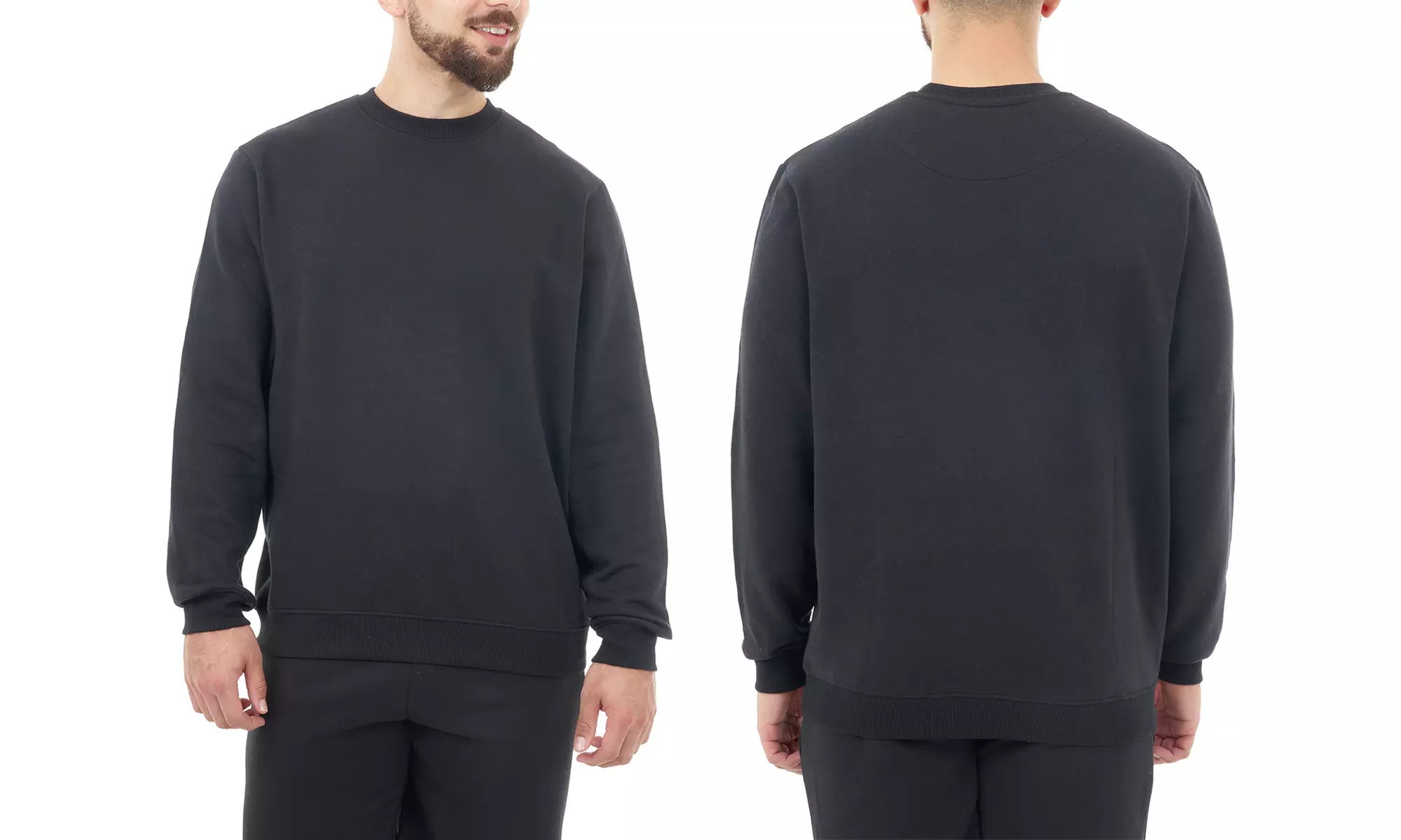 Classic Crew Neck Long Sleeve Pullover Sweatshirt Jumper