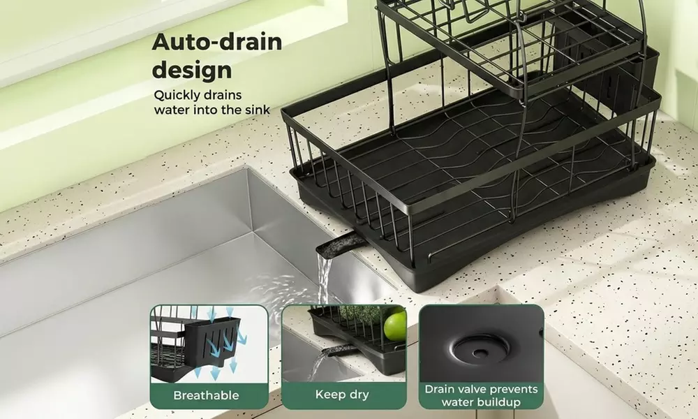 Toque Premium Rust-Resistant Kitchen Dish Drying Racks