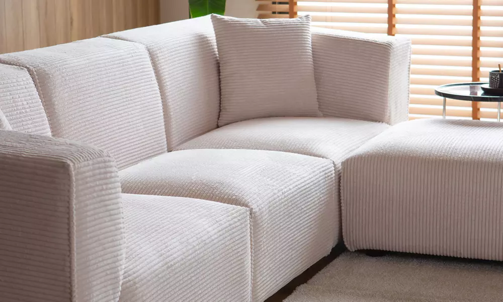 Canapé modulable Kocoon 3 places avec son pouf