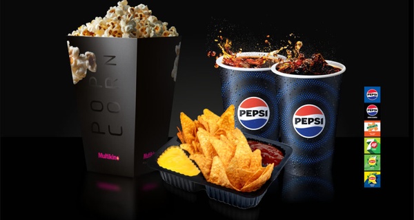 Zestawy barowe: napój z popcornem lub nachosami dla 1 lub 2 osób w sieci kin Multikino