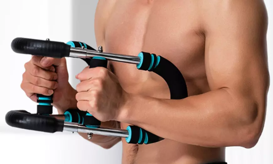 Image 4: Twister Arm Exerciser Adjustable Spring Workout Bar