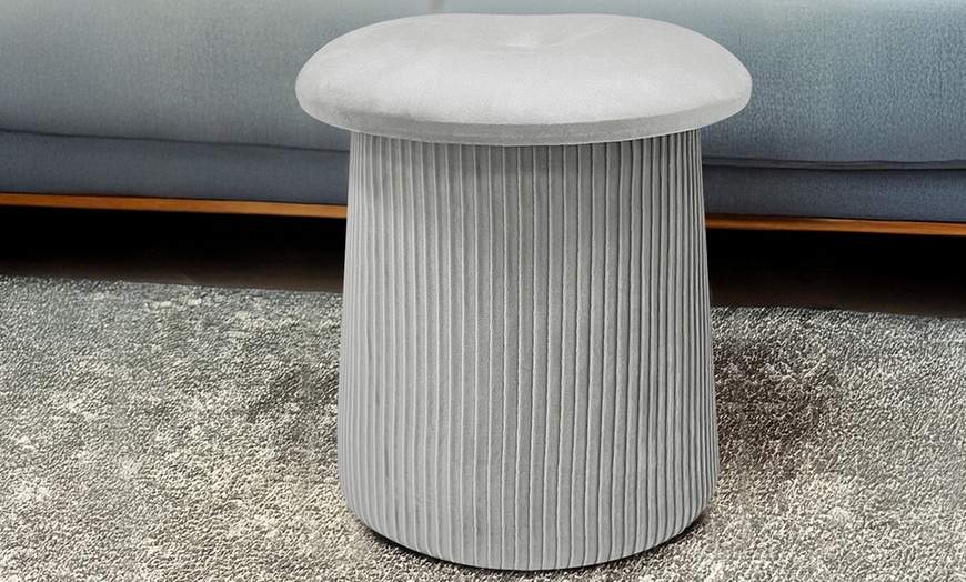 Image 9: Pouf im Pilz-Design mit integriertem Stauraum