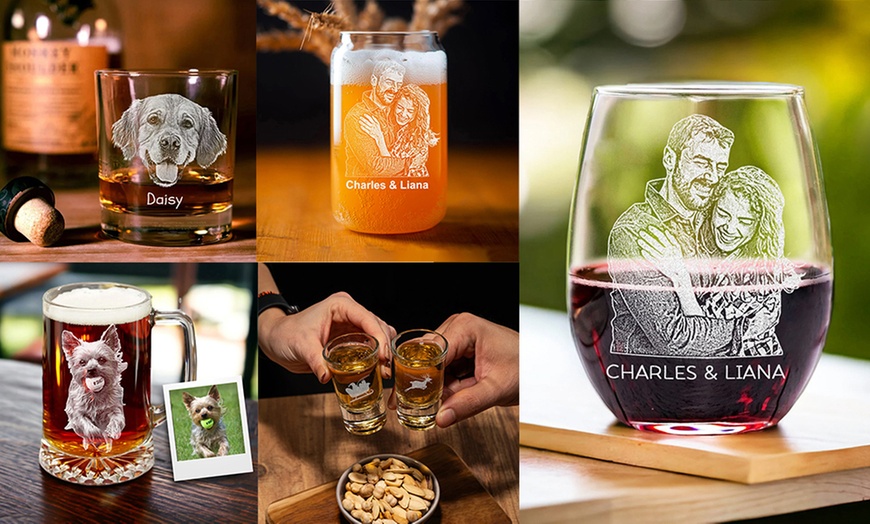 Image 1: Custom Laser Glass Cup