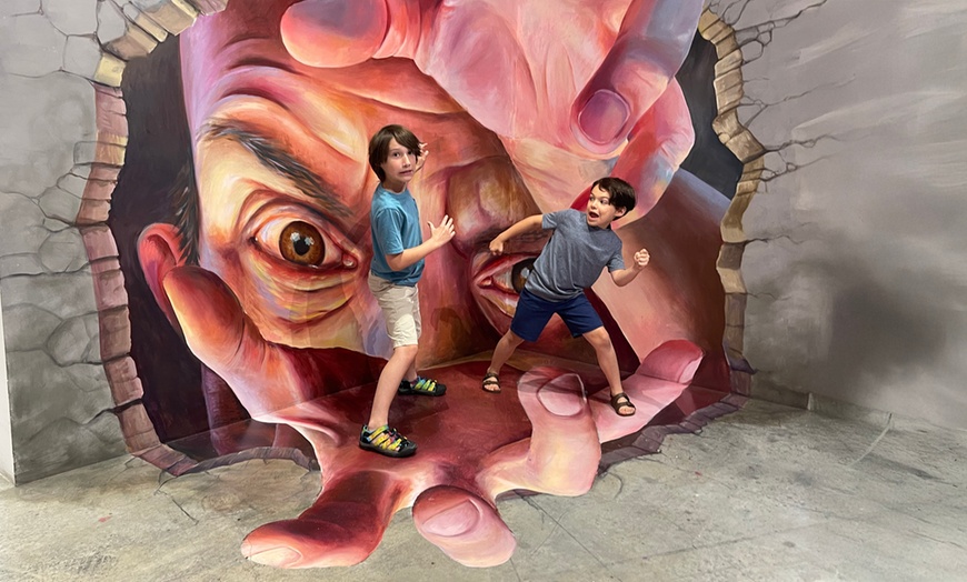 Image 5: Explore 3D Art, Illusions & Rotating Artist Showcases at Tilt Museum