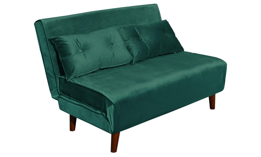 Image 6: 2 Seater Sofa Bed with Cushions