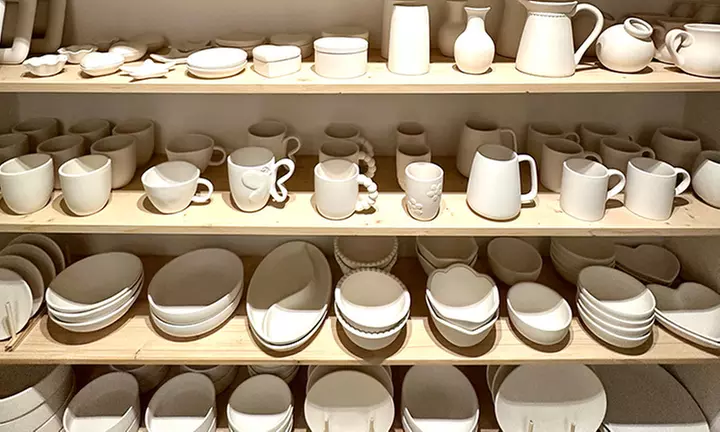 Taller de pintura en cerámica para 1, 2 o 4 personas