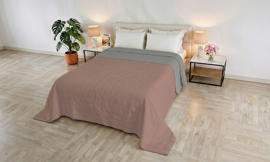 Image 13: Trapuntino Golia double face effetto Water Washed