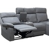 Image 4: Sorento Three Seater Fabric Corner Reclining Sofa 