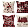 Image 2: Christmas Themed Cushion Covers 