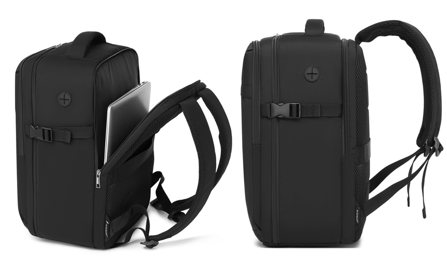 Image 4: Mochila de cabina con ribete rojo