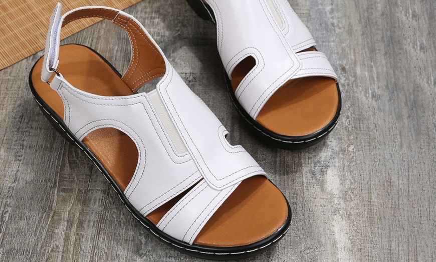 Image 10: Women's Wedges Slingback Sandals