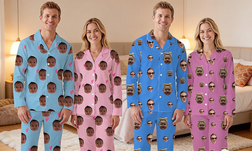Image 10: Custom Photo Pajama Set from Justyling — Full or Half Set