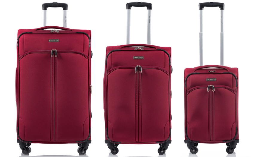 Image 5: 3 Expandable and Wheeled Suitcases