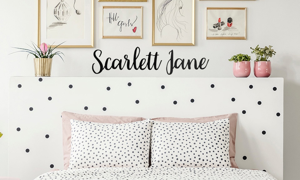 Get a Personalized 36" Metal Script with Rusted Orange, ideal for adding charm to your home, up to 33% off