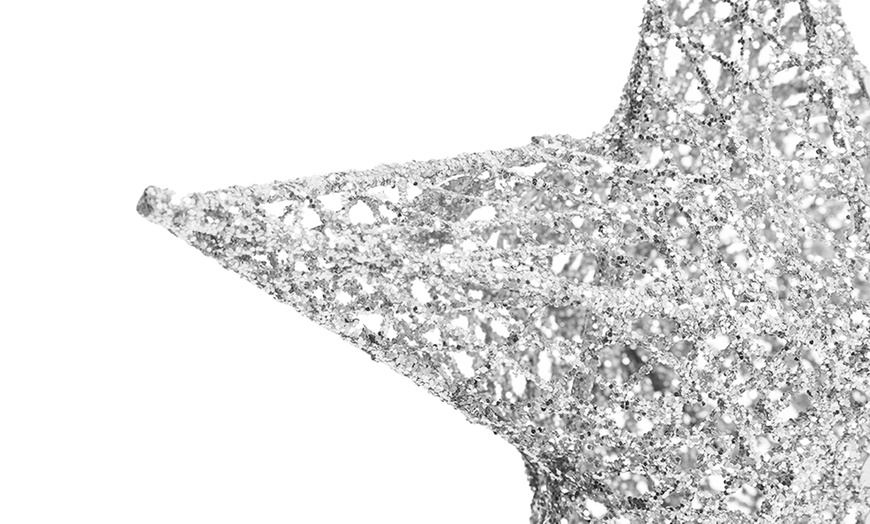 Image 10: Gold and Silver Star Christmas Tree Toppers