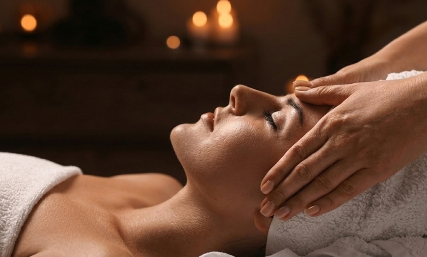 Image 2: 60 Min Swedish/Deep Tissue/Hot Stone Massage &30 Min Customized Facial
