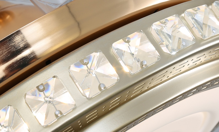 Image 6: 42 Inch LED Ceiling Fan Light with Retractable Blades & Remote Control