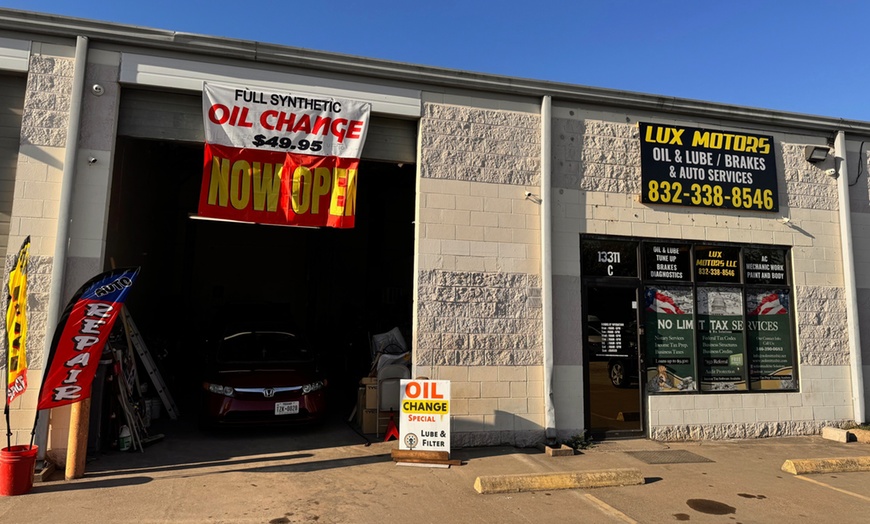 Image 4: Comprehensive One Full Synthetic Oil Change with Brake Inspection