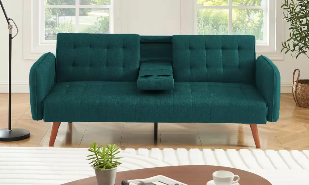 Canapé 3 places convertible "Perth" avec tablette centrale de Kocoon