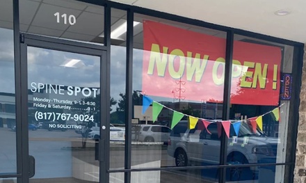 One Chiropractic Exam, Chiropractic Treatment, and one 60-Minute Deep-Tissue Massage - Spine Spot
