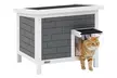 Pawhut Insulated Outdoor Cat House with Raised Floor and Weatherproof Roof - Image 2