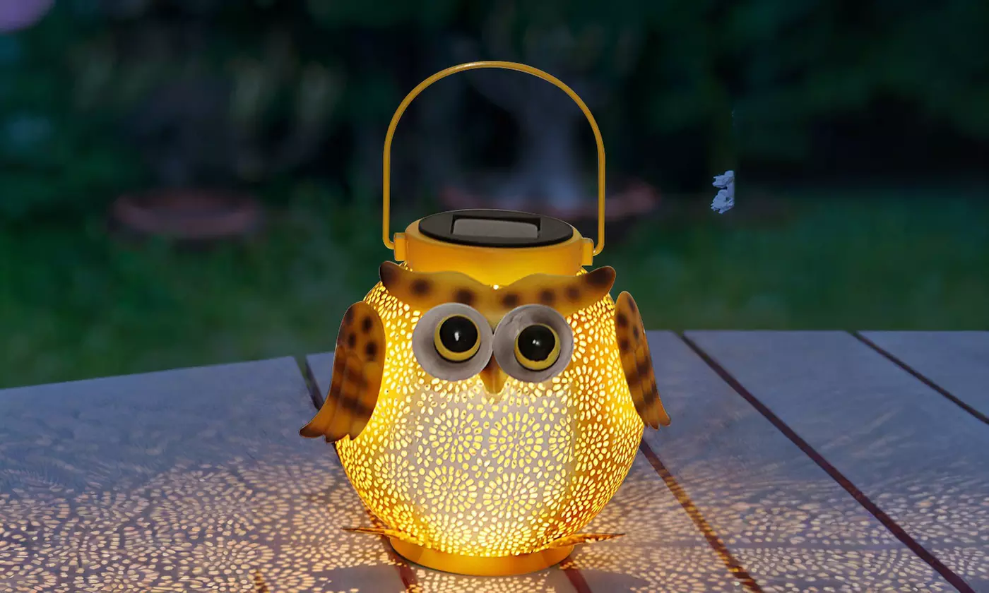 ItBelongs2U Waterproof Metal LED Solar Garden Hanging Tabletop Lamp