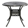 Image 29: Garden Outdoor Cast Aluminum Vintage Bistro Table 