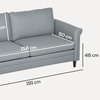 Image 7: HOMCOM Modern 3-Seater Sofa