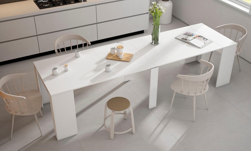 Image 6: Extendable Console Table for 6 people or up to 14 people