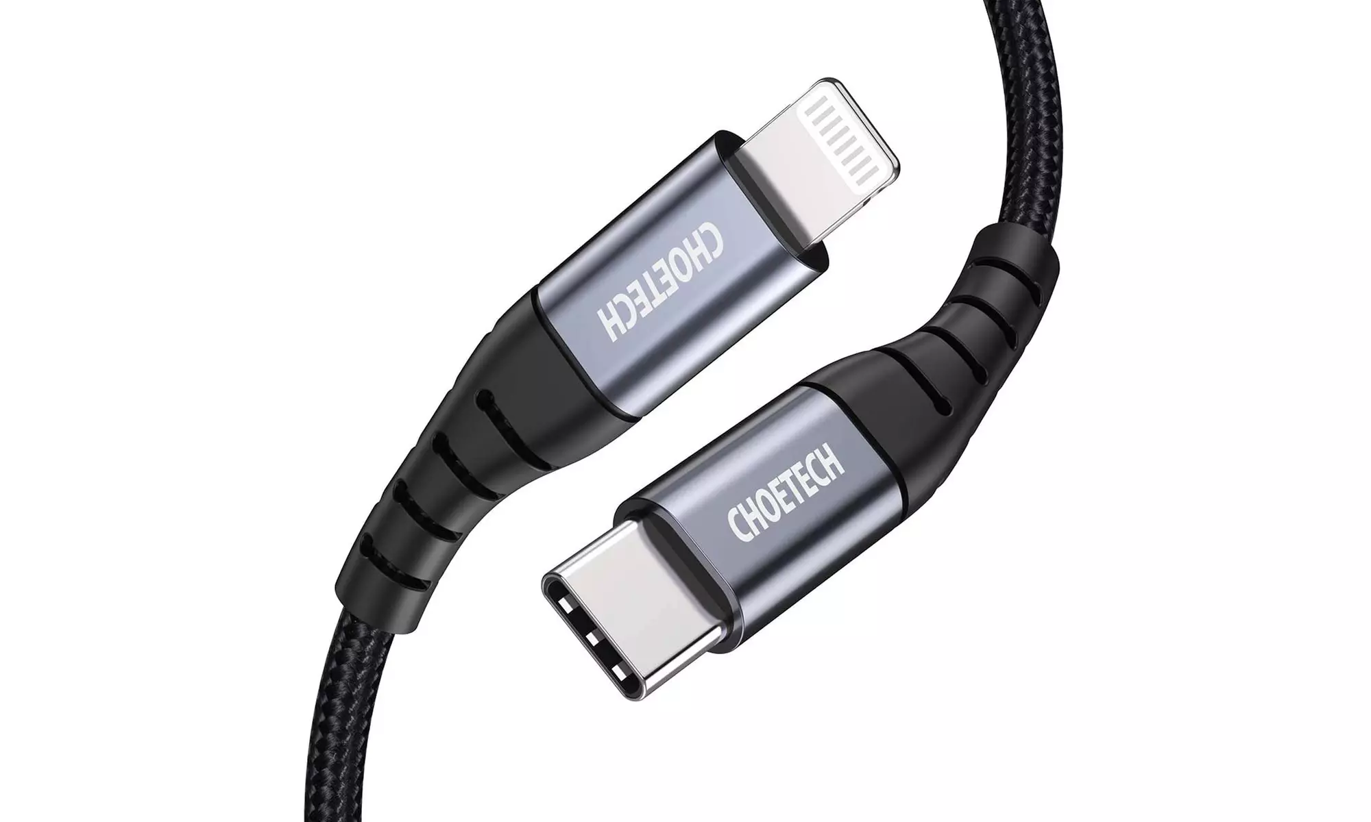 USB C to Lightning Cable for iPhone 11/12 Pro Max/Mini Nylon Braided Charger - Primary Image