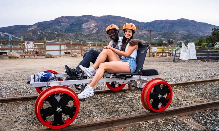 Image 8: Railbike Experience for up to Two People across California's Groves!