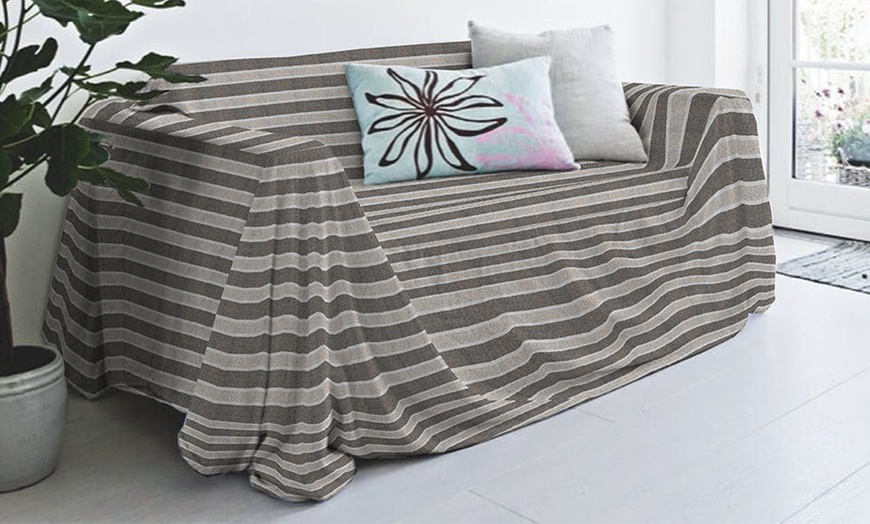 Image 23: Bankhoes en sprei van gerecycled katoen