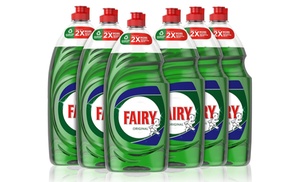 Pack of Six Fairy Original Washing Up Liquid 900ml 