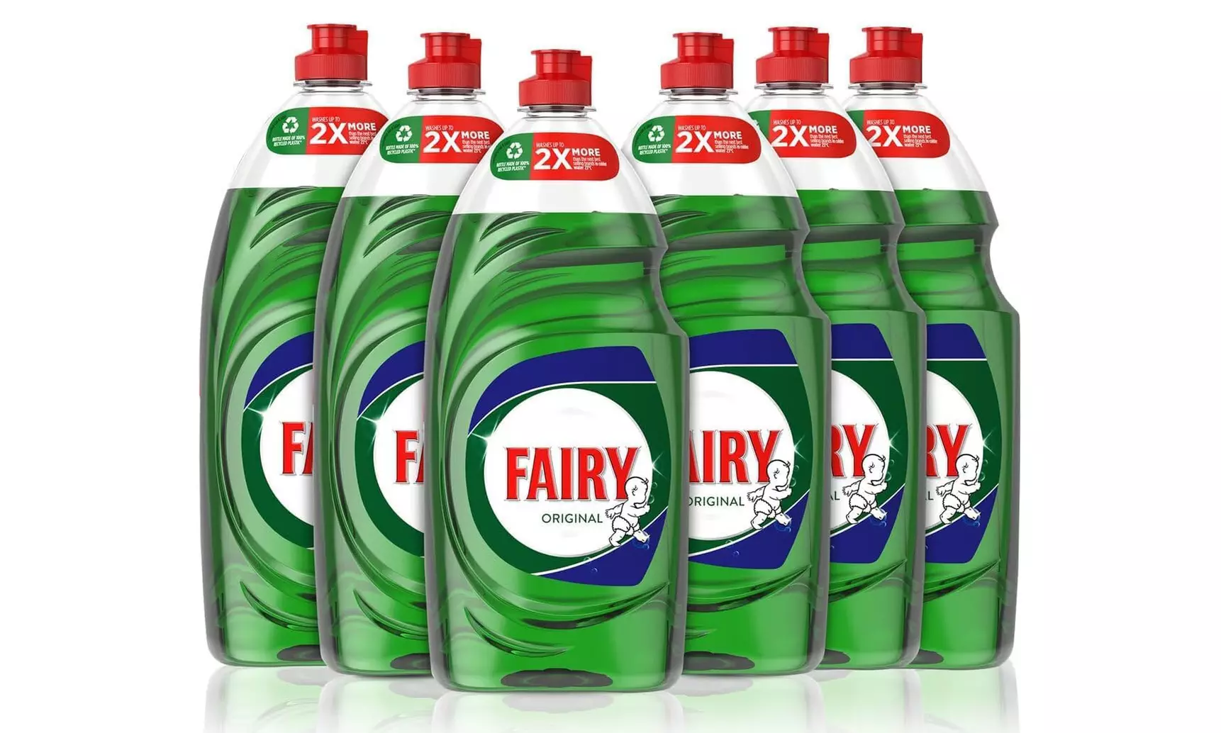 Pack of Six Fairy Original Washing Up Liquid 900ml