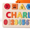 Image 2: Personalized Wooden Name Puzzle Board by Justyling Up to 81% Off