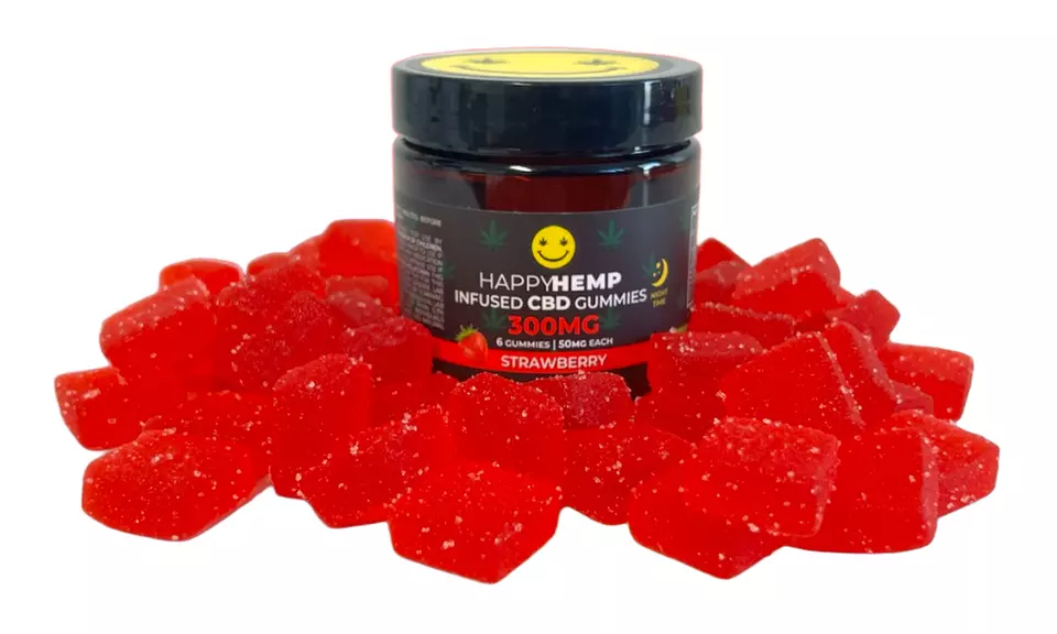 Happy Hemp Infused CBD Gummies for Sleep - Broad Spectrum CBD Gummies