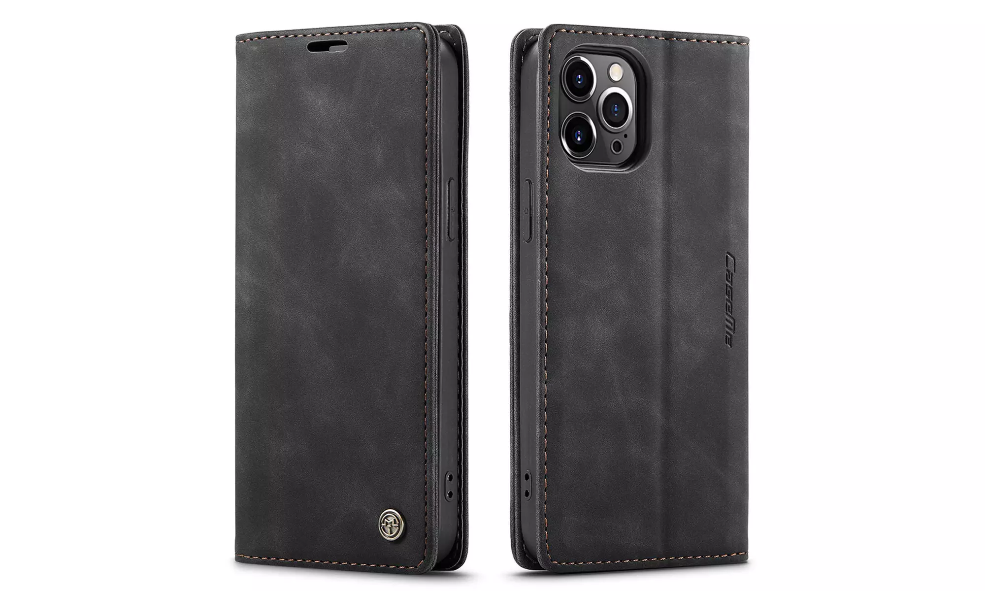 For iPhone 13 Pro Max/13/13 Pro Leather Flip Magnetic Wallet Card Slot Case