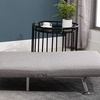 Image 13: HomCom Convertible Single Sleeper Chair Sofa Bed