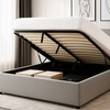 Image 1: Lit coffre Colisée tissu, matelas ''Cosmos'' en option, Sampur