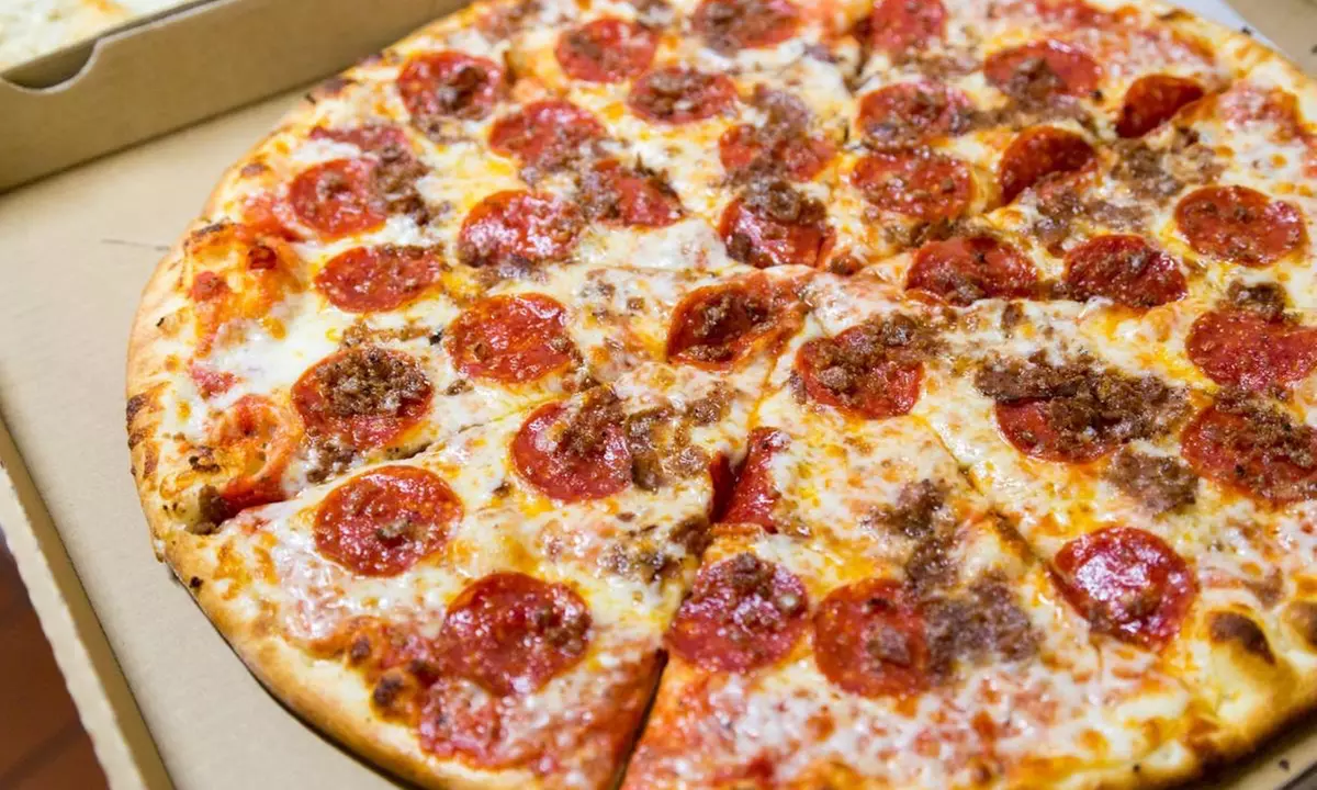 Food and Drink at Pie Society Pizza for Takeout or Delivery. Three Options Available. - Primary Image