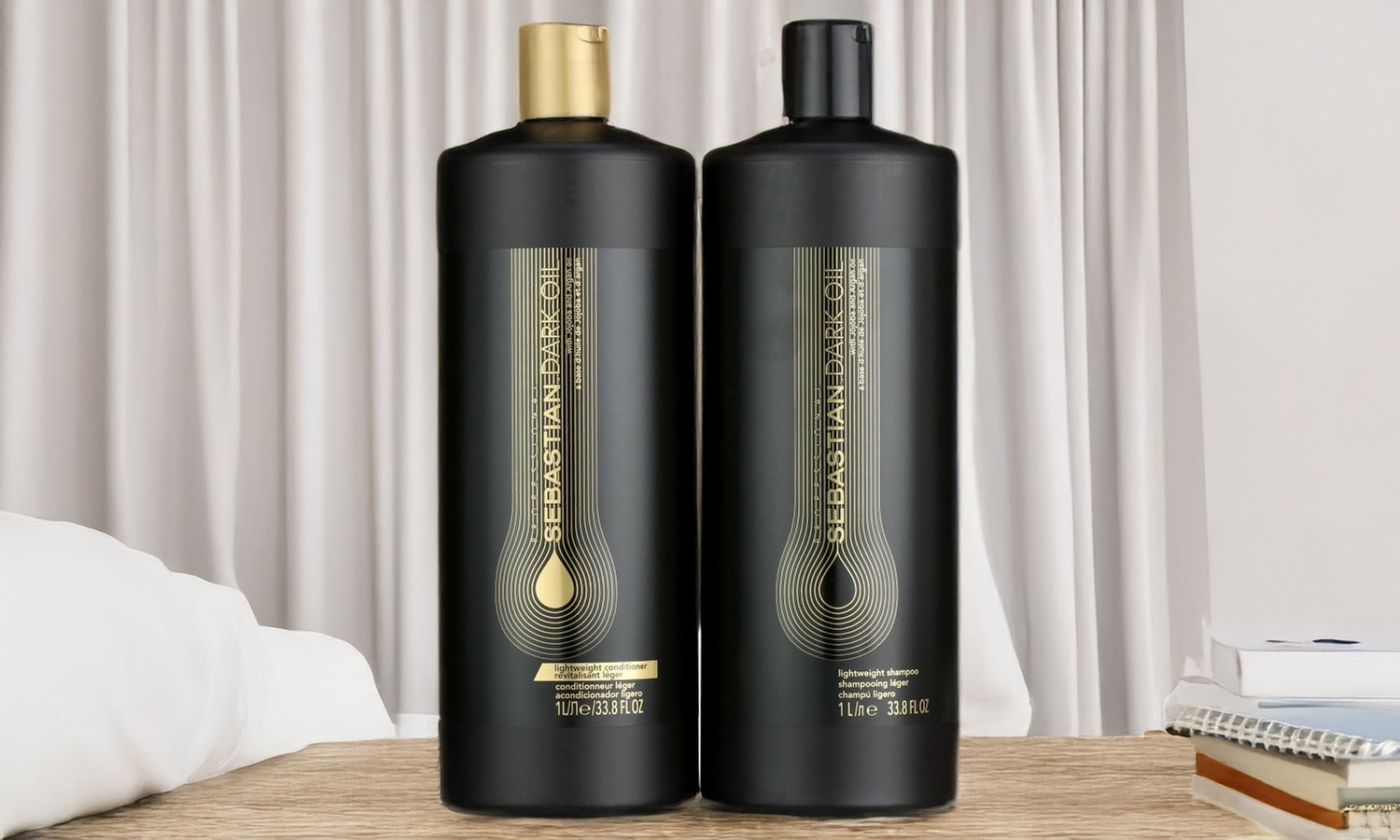 Sebastian Lightweight Dark Oil Shampoo and Conditioner 33.8oz DUO