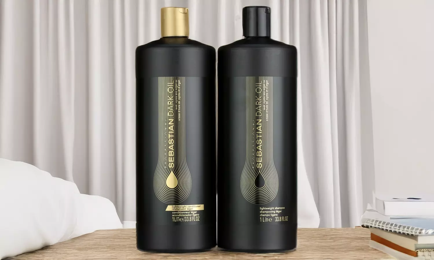 Sebastian Lightweight Dark Oil Shampoo and Conditioner 33.8oz DUO