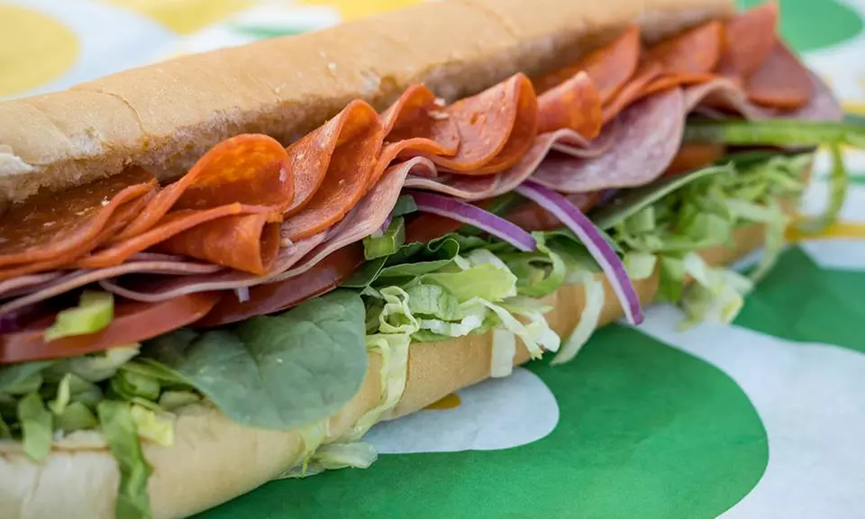 C$18 for Two Footlong Subs with Two Drinks and Two Bags of Chips at Subway (C$28 Value) - Primary Image