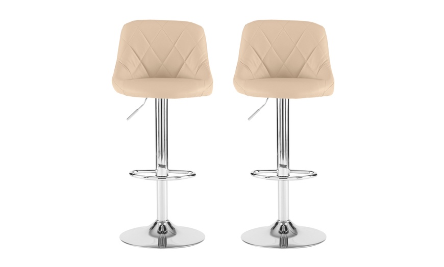 Image 2: Neo Set of Two Madrid Swivel Bar Stools