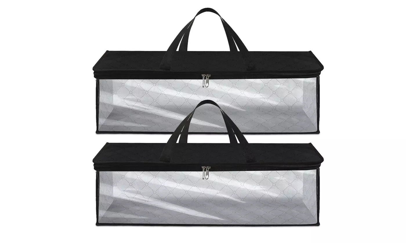 Non-Woven Clothes Storage Under-Bed Bins Foldable Closet Organizer Containers