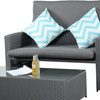 Image 2: Oasis Two-Seater Rattan Sun Lounger Daybed