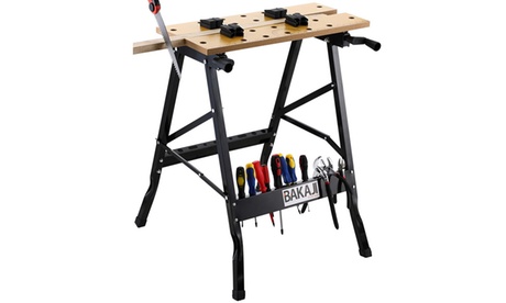 Tavolo da lavoro pieghevole Bakaji