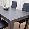 Image 2: Dining Table Set with Four Stylish Leather Chairs